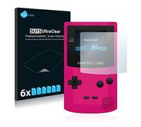 Savvies 6 Pack Screen Protector compatible with Nintendo Gameboy Color Protection Film Clear