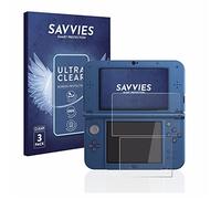 Savvies 6 Pack Screen Protector compatible with Nintendo New 3DS XL Protection Film Clear
