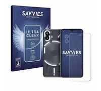 Savvies 6 Pack Screen Protector compatible with Nothing Phone (2) (Front+Camera) Protection Film Clear