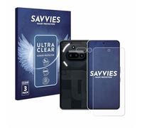 Savvies 6 Pack Screen Protector compatible with Nothing Phone (3a) (Front+Camera) Protection Film Clear