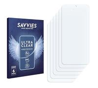 Savvies 6 Pack Screen Protector compatible with OnePlus Ace 6T Protection Film Clear