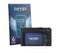 Savvies 6 Pack Screen Protector compatible with Panasonic Lumix DC-TZ300 Protection Film Clear