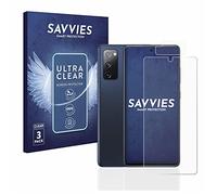 Savvies 6 Pack Screen Protector compatible with Samsung Galaxy S20 FE (Front+Camera) Protection Film Clear