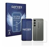 Savvies 6 Pack Screen Protector compatible with Samsung Galaxy S23 (Front+Back) Protection Film Clear