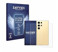 Savvies 6 Pack Screen Protector compatible with Samsung Galaxy S24 Ultra (case-friendly) (Front+Back) Protection Film Clear