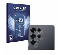 Savvies 6 Pack Screen Protector compatible with Samsung Galaxy S25 Ultra Enterprise Edition (ONLY Camera Lens) Protection Film Clear
