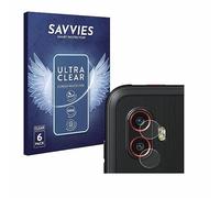 Savvies 6 Pack Screen Protector compatible with Samsung Galaxy Xcover 6 Pro (ONLY Camera Lens) Protection Film Clear