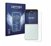 Savvies 6 Pack Screen Protector compatible with Samsung Galaxy Z Flip 5 (Back) Protection Film Clear
