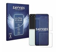 Savvies 6 Pack Screen Protector compatible with Samsung Galaxy Z Flip 5 (Front+Camera) Protection Film Clear