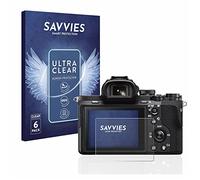Savvies 6 Pack Screen Protector compatible with Sony Alpha 7 II (ILCE-7M2) Protection Film Clear