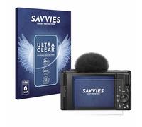Savvies 6 Pack Screen Protector compatible with Sony ZV-1F Protection Film Clear