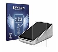 Savvies 6 Pack Screen Protector compatible with Square Terminal Protection Film Clear