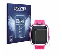 Savvies 6 Pack Screen Protector compatible with Vtech Kidizoom Smart Watch 2 Protection Film Clear