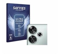 Savvies 6 Pack Screen Protector compatible with Xiaomi Poco F6 (ONLY Camera Lens) Protection Film Clear