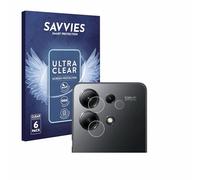 Savvies 6 Pack Screen Protector compatible with Xiaomi Redmi Note 13 4G (ONLY Camera Lens) Protection Film Clear