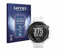 Savvies Armoured Glass compatible with Garmin Approach S12 (3 Pack) Tempered Glass Screen Protector [Shockproof, 9H Ultra Hard]