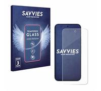 Savvies Armoured Glass compatible with Google Pixel 10 Pro XL (3 Pack) Tempered Glass Screen Protector [Shockproof, 9H Ultra Hard]