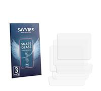 Savvies Glass Film compatible with Casio Vintage Edgy AQ-800E | 3 Pack Clear Screen Protection Made in Germany Glass-Film 9H Scratch Resistant High Clarity Hybrid Glass