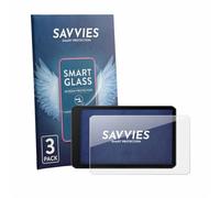 Savvies Glass Film compatible with Garmin CamperCam 795 | 3 Pack Clear Screen Protection Made in Germany Glass-Film 9H Scratch Resistant High Clarity Hybrid Glass