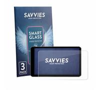 Savvies Glass Film compatible with Garmin dezl LGV720 | 3 Pack Clear Screen Protection Made in Germany Glass-Film 9H Scratch Resistant High Clarity Hybrid Glass