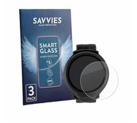 Savvies Glass Film compatible with Mares Puck Lite | 3 Pack Clear Screen Protection Made in Germany Glass-Film 9H Scratch Resistant High Clarity Hybrid Glass