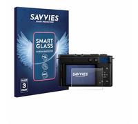 Savvies Glass Film compatible with Panasonic Lumix DC-S9 | 3 Pack Clear Screen Protection Made in Germany Glass-Film 9H Scratch Resistant High Clarity Hybrid Glass