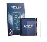 Savvies Glass Film compatible with Shanling M0 Pura | 3 Pack Clear Screen Protection Made in Germany Glass-Film 9H Scratch Resistant High Clarity Hybrid Glass