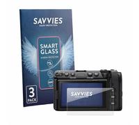 Savvies Glass Film compatible with Sony Cinema Line FX5 | 3 Pack Clear Screen Protection Made in Germany Glass-Film 9H Scratch Resistant High Clarity Hybrid Glass