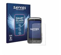 Savvies Glass Film compatible with Wahoo Elemnt ACE | 3 Pack Clear Screen Protection Made in Germany Glass-Film 9H Scratch Resistant High Clarity Hybrid Glass