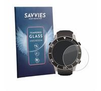 Savvies Glass Srceen Protector compatible with SCUBAPRO Galileo G3 Ti | Clear Screen Protection Made in Germany Tempered Glass 9H Protection Film Anti-Scratch Bubble-Free