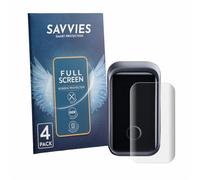 Savvies Protection Film compatible with Anker Prime A2687 160W | 4 Pack Clear Screen Protection Made in Germany 3D Curved Full-Cover Transparent Anti-Fingerprint Case-Friendly
