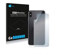 Savvies Protection Film compatible with Apple iPhone Xs Max | (Back) 6 Pack Clear Screen Protection Made in Germany Anti-Scratch Transparent Foil