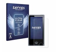 Savvies Protection Film compatible with Apple iPod nano 2012 | (7th Gen.) 6 Pack Clear Screen Protection Made in Germany Anti-Scratch Transparent Foil