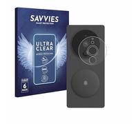 Savvies Protection Film compatible with Aqara SVD-KIT1 | (Smart video doorbell G4) 6 Pack Clear Screen Protection Made in Germany Anti-Scratch Transparent Foil