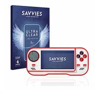 Savvies Protection Film compatible with Blaze Evercade | 6 Pack Clear Screen Protection Made in Germany Anti-Scratch Transparent Foil