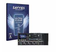 Savvies Protection Film compatible with Boss GX-100 | 6 Pack Clear Screen Protection Made in Germany Anti-Scratch Transparent Foil
