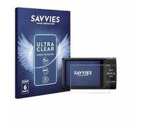 Savvies Protection Film compatible with Canon Digital Ixus 285 hs | 6 Pack Clear Screen Protection Made in Germany Anti-Scratch Transparent Foil