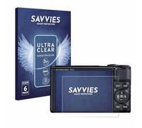Savvies Protection Film compatible with Canon PowerShot SX740 HS | 6 Pack Clear Screen Protection Made in Germany Anti-Scratch Transparent Foil