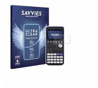 Savvies Protection Film compatible with Casio FX-CG50 | 6 Pack Clear Screen Protection Made in Germany Anti-Scratch Transparent Foil