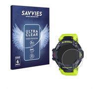 Savvies Protection Film compatible with Casio G-Shock GBD-H2000 | 6 Pack Clear Screen Protection Made in Germany Anti-Scratch Transparent Foil