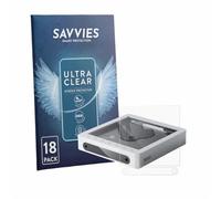 Savvies Protection Film compatible with FiiO DM13 BT Skylight | 18 Pack Clear Screen Protection Made in Germany Anti-Scratch Transparent Foil
