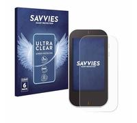 Savvies Protection Film compatible with Garmin Approach G80 | 6 Pack Clear Screen Protection Made in Germany Anti-Scratch Transparent Foil