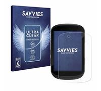 Savvies Protection Film compatible with Garmin Edge 830 | 6 Pack Clear Screen Protection Made in Germany Anti-Scratch Transparent Foil