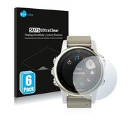 Savvies Protection Film compatible with Garmin Fenix 5S (42 mm) | 6 Pack Clear Screen Protection Made in Germany Anti-Scratch Transparent Foil