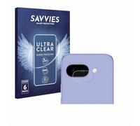 Savvies Protection Film compatible with Google Pixel 9a | (ONLY Camera Lens) 6 Pack Clear Screen Protection Made in Germany Anti-Scratch Transparent Foil