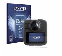 Savvies Protection Film compatible with GoPro Max 2 | 6 Pack Clear Screen Protection Made in Germany Anti-Scratch Transparent Foil