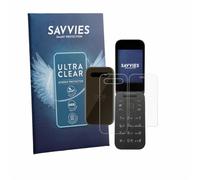 Savvies Protection Film compatible with HMD 2660 Flip 4G | (Front+Back) 18 Pack Clear Screen Protection Made in Germany Anti-Scratch Transparent Foil
