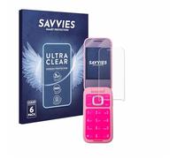Savvies Protection Film compatible with HMD Barbie Phone | 6 Pack Clear Screen Protection Made in Germany Anti-Scratch Transparent Foil