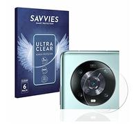 Savvies Protection Film compatible with Honor Magic 4 Pro | (ONLY Camera Lens) 6 Pack Clear Screen Protection Made in Germany Anti-Scratch Transparent Foil