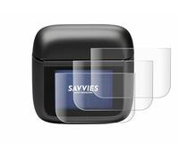 Savvies Protection Film compatible with JBL Tour Pro 3 | 4 Pack Clear Screen Protection Made in Germany 3D Curved Full-Cover Transparent Anti-Fingerprint Case-Friendly